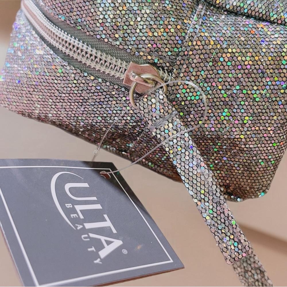 Ulta Beauty Holographic Silver Cosmetic Bag - Picture 2 of 2